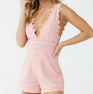 Eyelet Lace Romper